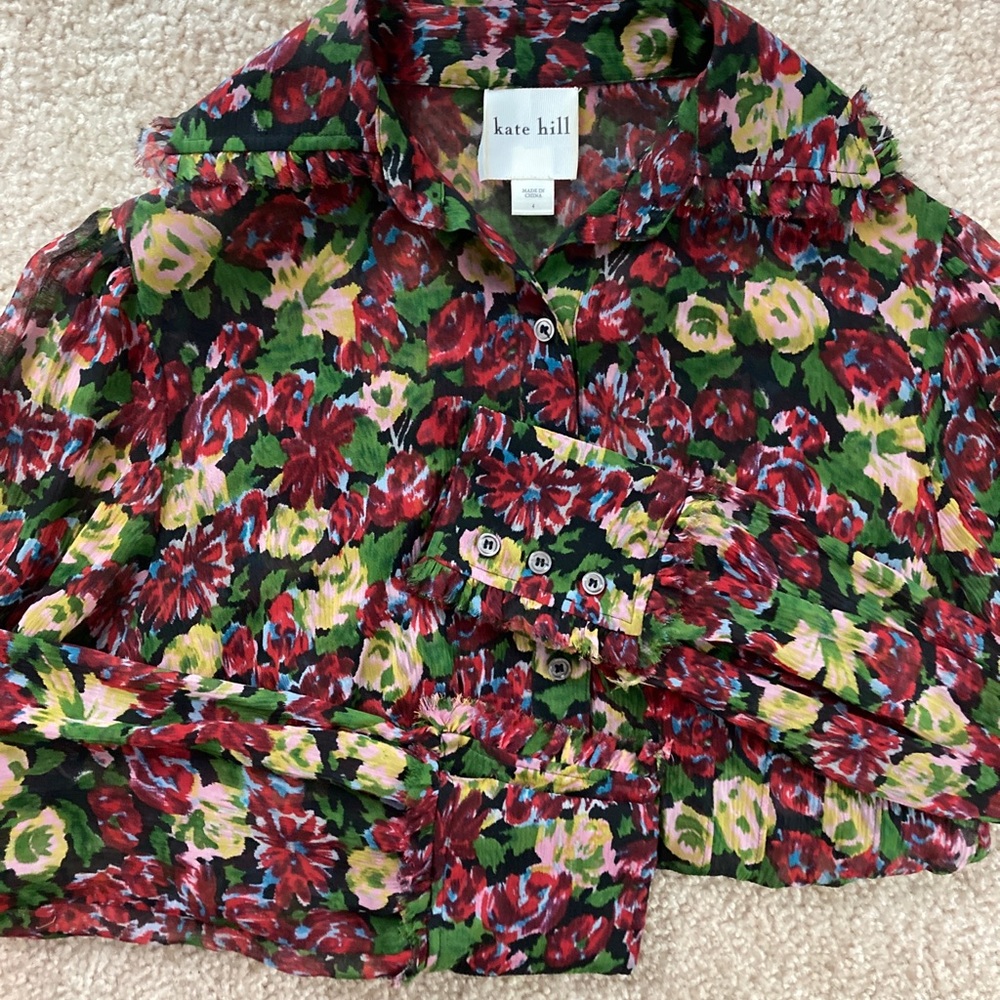 Floral Blouse - Kate Hill Size 4